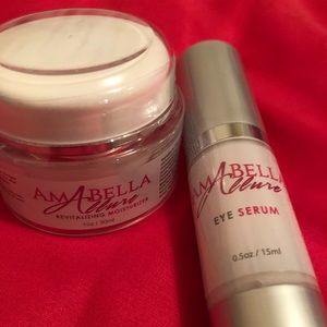 Eye serum and moisturizer